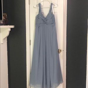 Azazie Dusty Blue Kaitlynn Dress